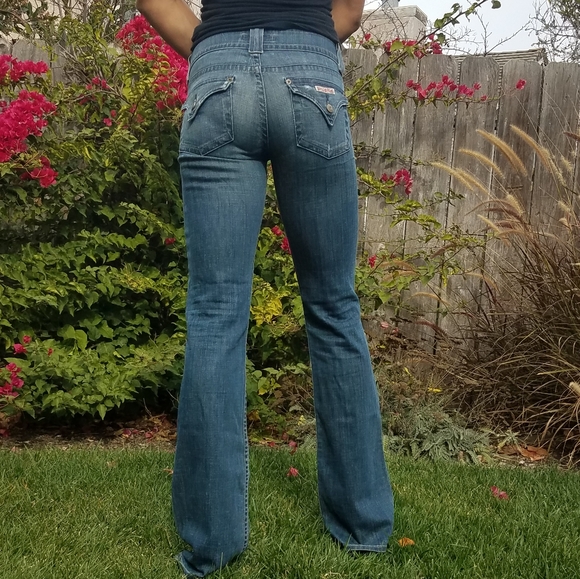 Hudson Signature Bootcut Distressed Size 26 - Picture 3 of 6